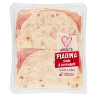 Piadina A Meta' Crudo E Formaggio Amoretti