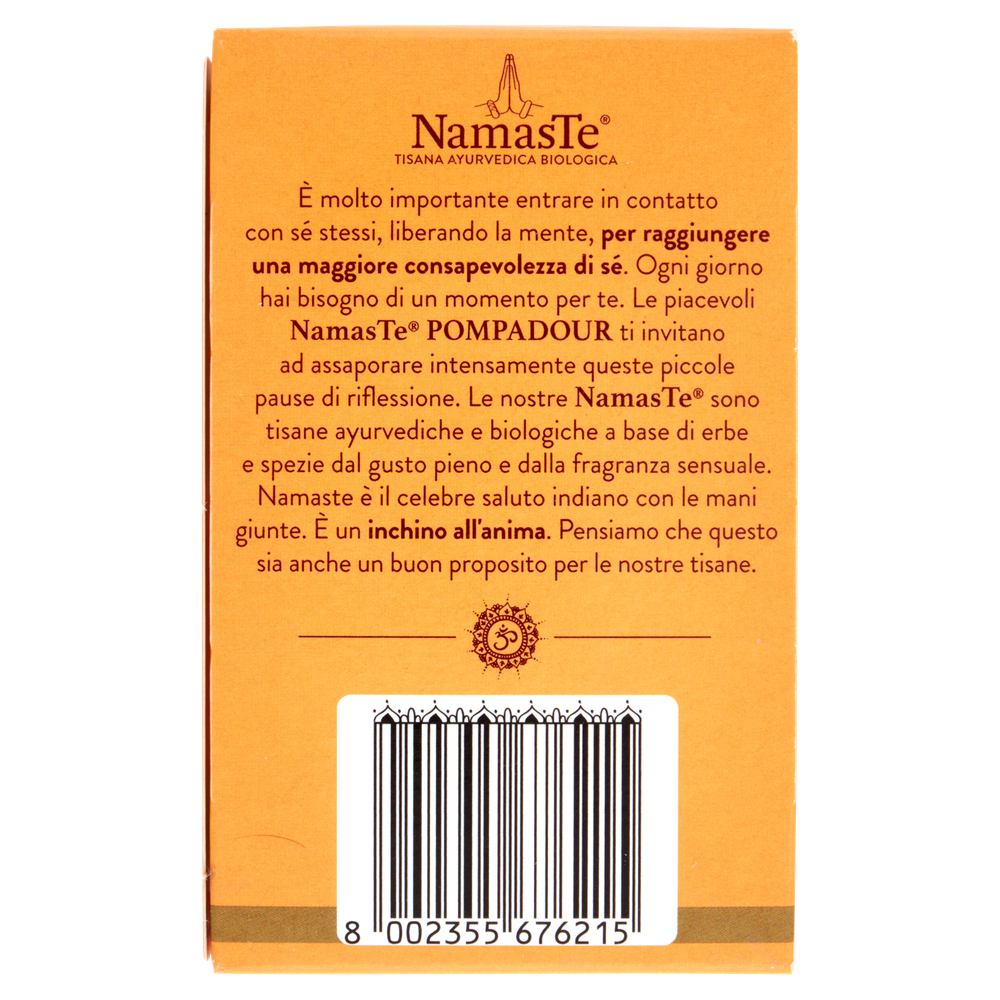 Tisana Ayurvedica Namaste Benessere Interiore Bio 15x1,8g Pompadour - Foto 2