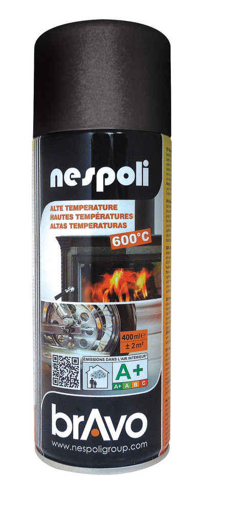 Spray Acrilico Alte Temperature Nero Nespoli Ml.400