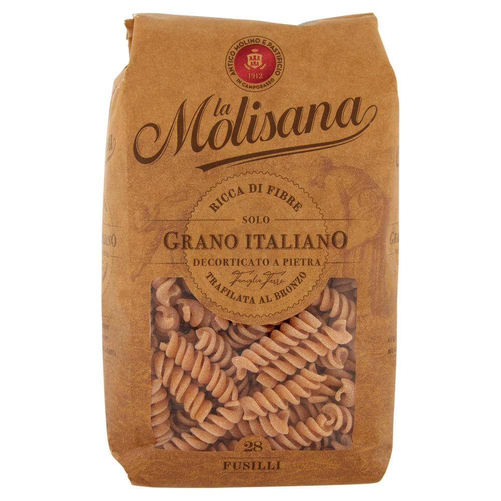 Pasta Fusilli Integrali N.28 La Molisana - Foto 1