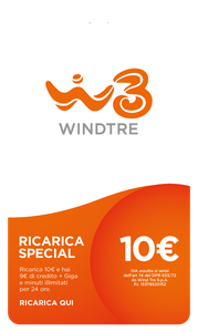 Wind Tre Ricarica Virtuale 9+1 Euro - Foto 1