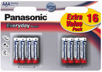 16 Pile Mini Stilo Alkaline Everyday Panasonic