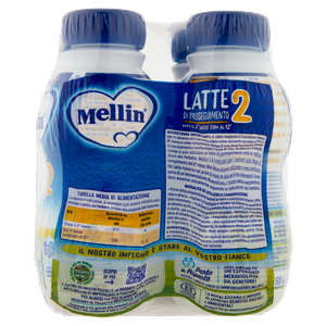 Latte Di Proseguimento 2 Dal 6° Al 12° Mese Liquido 4x500ml Mellin