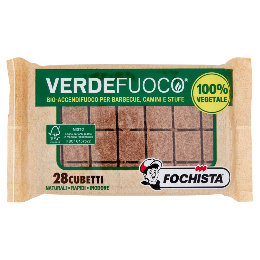 Accendifuoco Ecologico  Fochista  Fsc 28 Cubetti - Foto 1