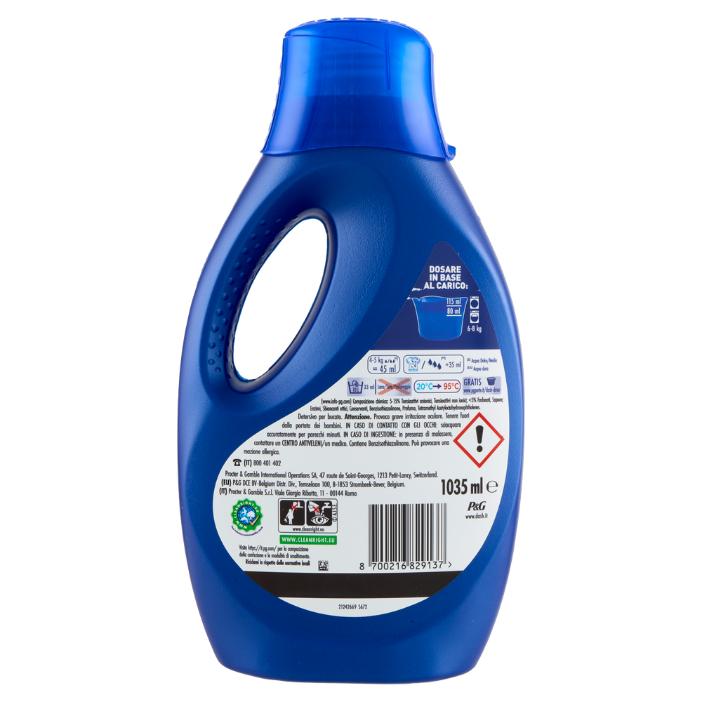 Detersivo Liquido Power Risveglio Primaverile 23 Lavaggi Dash - Foto 3