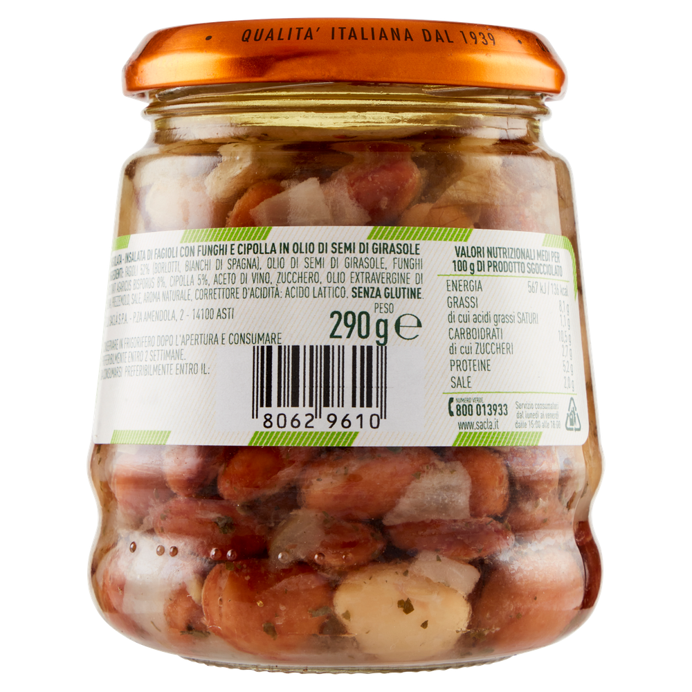 Fagiolata Rustica Con Funghi E Cipolla Sott'olio Sacla' - Foto 3