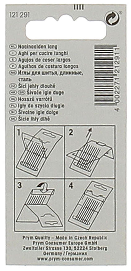 20 Aghi Per Cucire Lunghi N.7 Prym - Foto 2