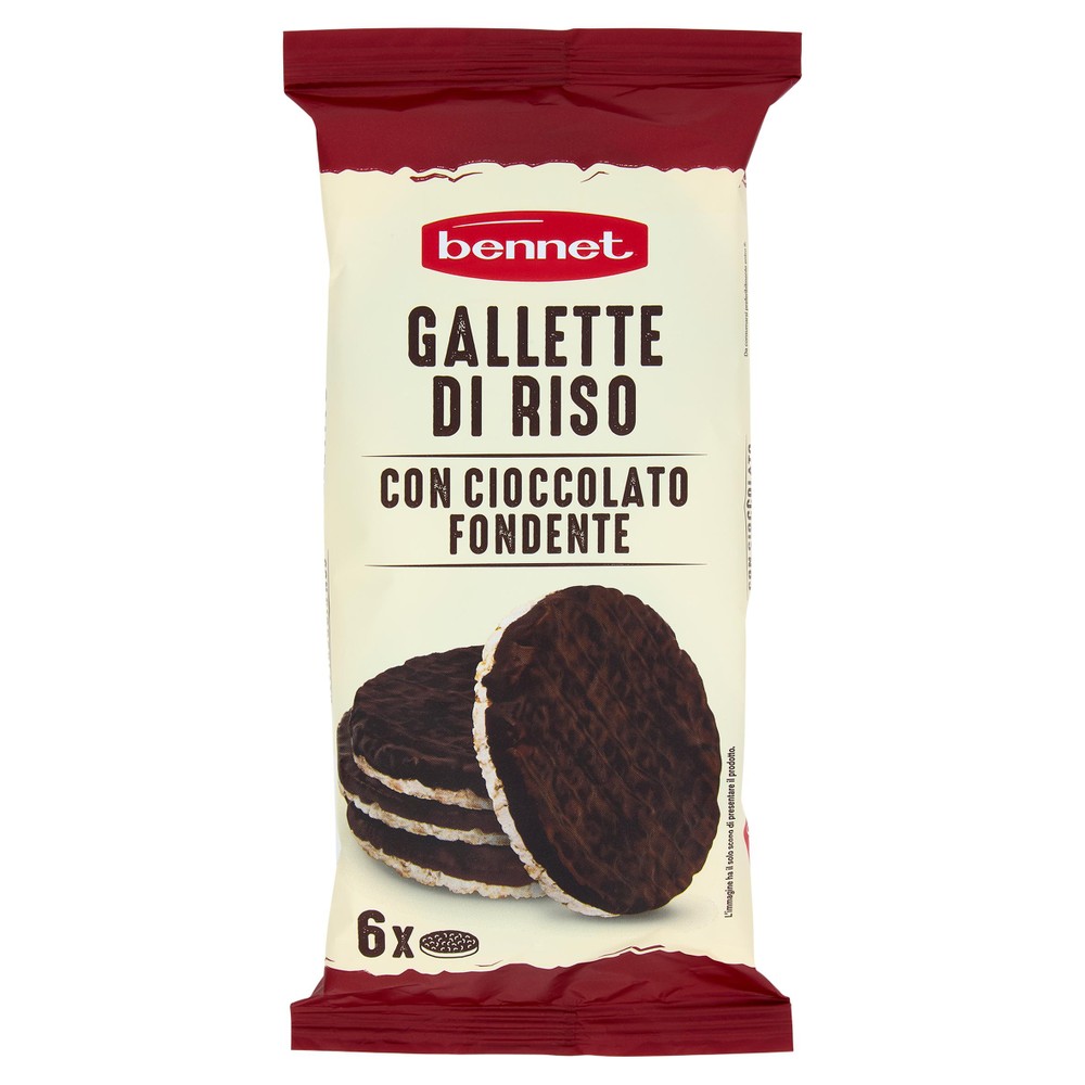 Gallette Di Riso Con Cioccolato Fondente Bennet - Foto 1