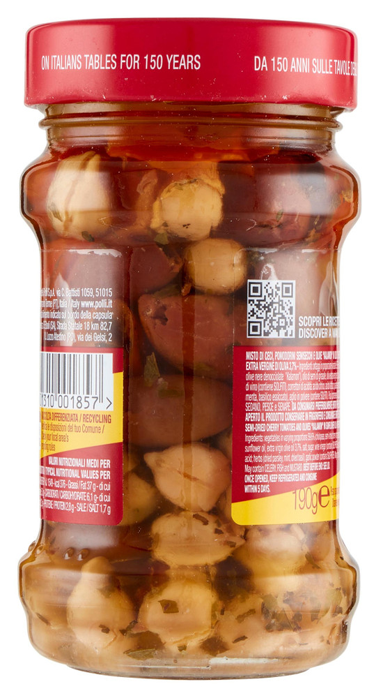 Mix Di Ceci, Olive E Pomodorini Semisecchi In Olio Legumizie Polli - Foto 3