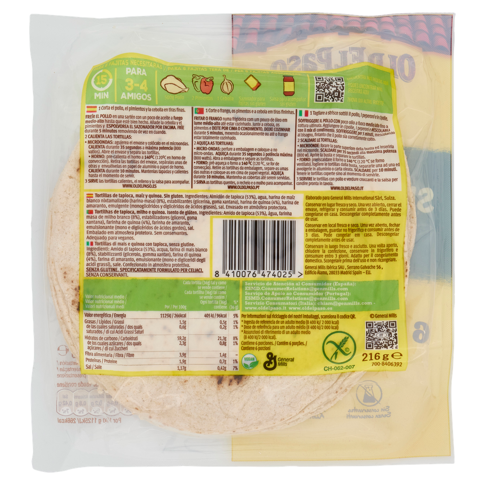 Tortillas Senza Glutine Old El Paso - Foto 3
