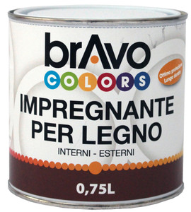 Impregnante Base Solvente Teak Bravo Colors L.0,75