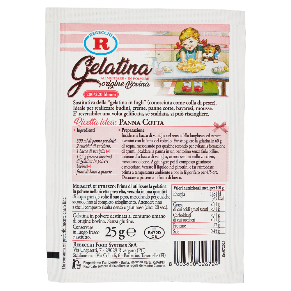 Gelatina Alimentare In Polvere Di Origine Bovina Rebecchi - Foto 3