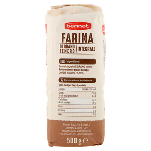 Farina Grano Tenero Integrale Bennet - Foto 2
