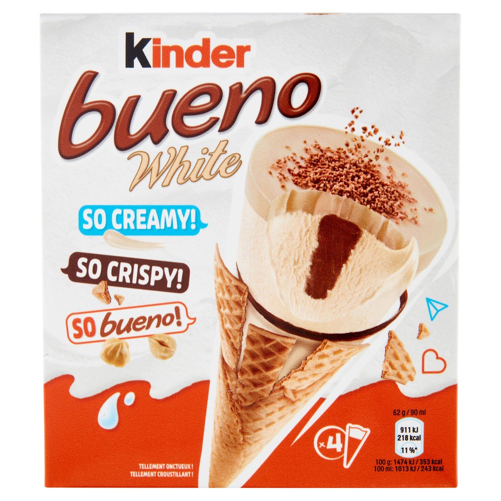 Kinder Bueno Ice Cream Cone White Ferrero - Foto 1