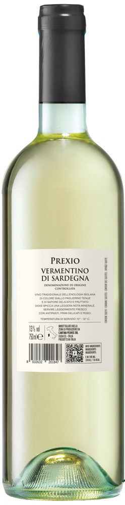 Vermentino Di Sardegna Doc Prexio Cantina Pedres - Foto 2