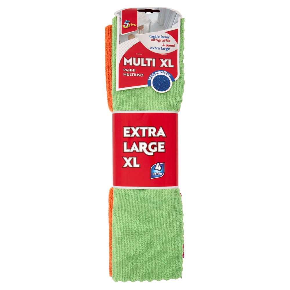 4 Panni Multiuso In Microfibra XL Super5 - Foto 1