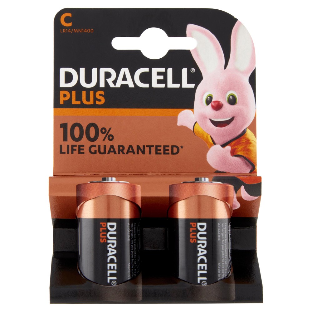 2 Pile Mezza Torcia +100% Extra Life Duracell Plus - Foto 1