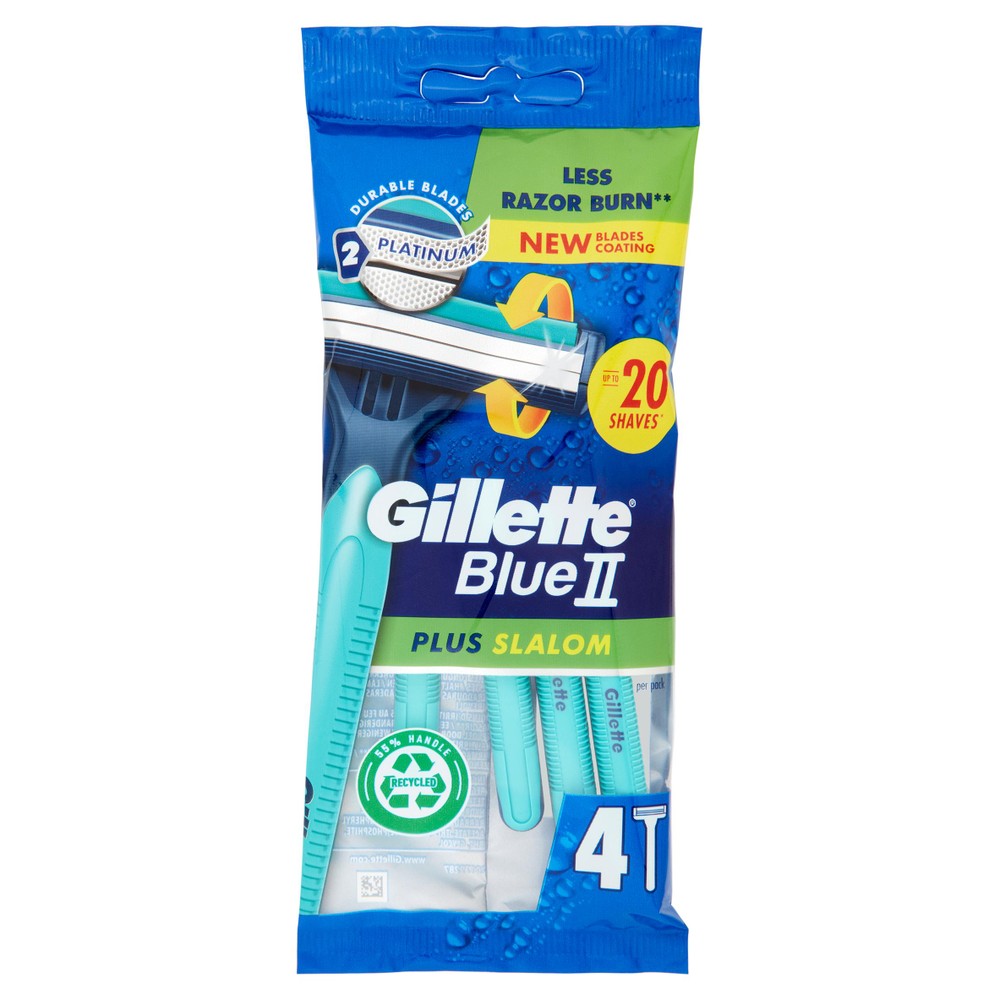 Rasoi Da Uomo Usa E Getta Blueii Plus Slalom Gillette - Foto 1