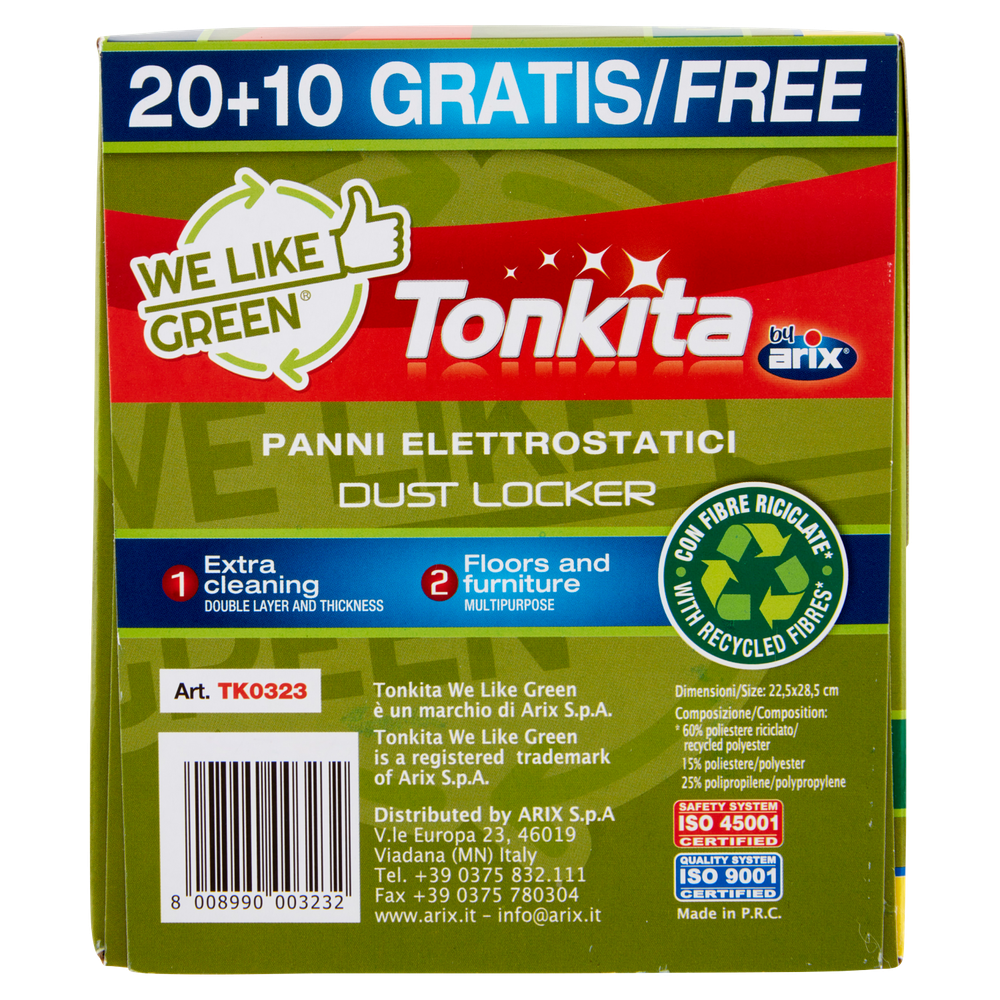 20 Panni Catturapolvere Con Fibre Riciclate We Like Green Tonkita - Foto 2
