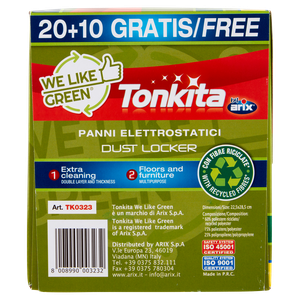 20 Panni Catturapolvere Con Fibre Riciclate We Like Green Tonkita - Foto 2