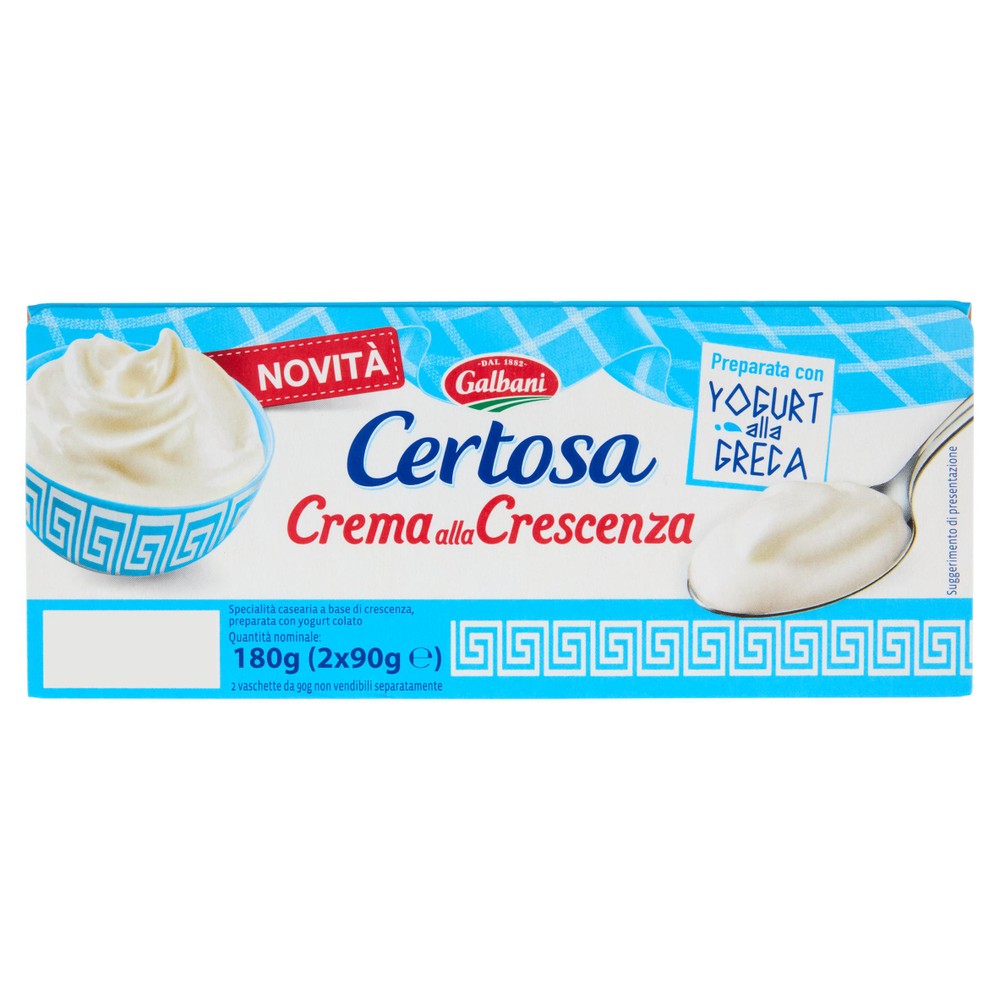 Crema Alla Crescenza Con Yogurt Alla Greca 90x2 Galbani - Foto 1