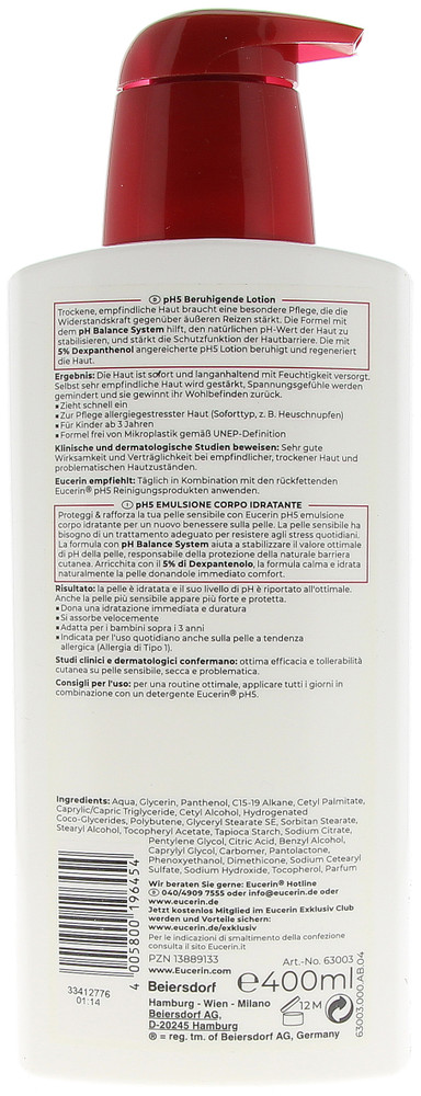 Emulsione Corpo Idratante Ph5 Eucerin - Foto 2
