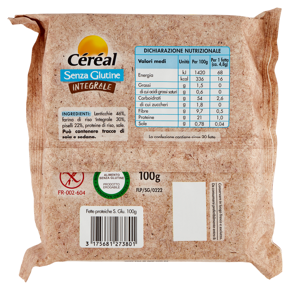 Fette Proteiche Ai Legumi Gluten Free Cereal - Foto 3