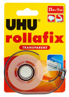 Nastro Adesivo Rollafix Trasparente 19 mm X 25 mt Con Dispenser . Nastro Adesivo Rollafix Trasparente 19 mm X 25 mt Con Dispenser .