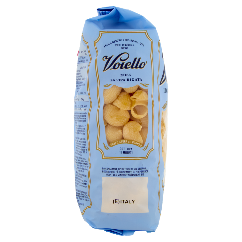 Pasta La Pipa Rigata N.135 100% Grano Italiano Voiello - Foto 2