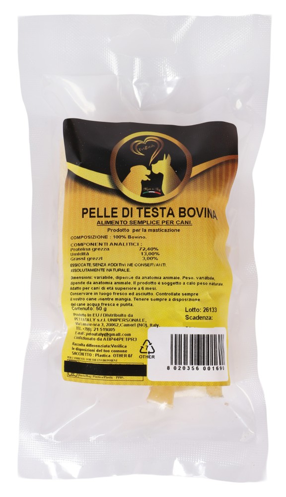 Pelle Di Testa Bovina 100% Naturale Pet Eataly - Foto 1