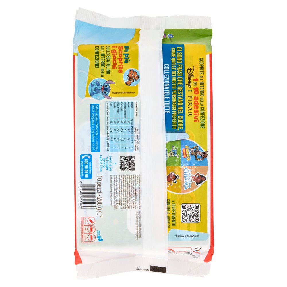 Merendine Kinder Brioss Con Farcitura Al Latte E Cacao 10x28g Kinder - Foto 3