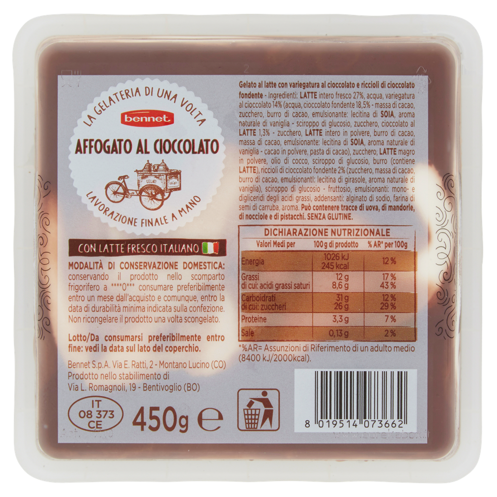 Vaschetta Gelato Affogato Al Cioccolato Bennet - Foto 3