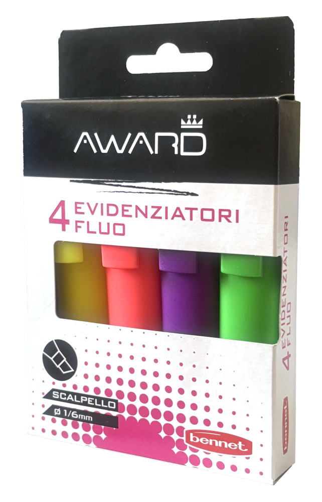 4 Evidenziatori Fluo Award - Foto 1