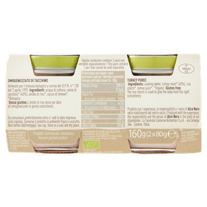 Omogeneizzato Di Tacchino Conf. Da 2 Alce Nero - Foto 3