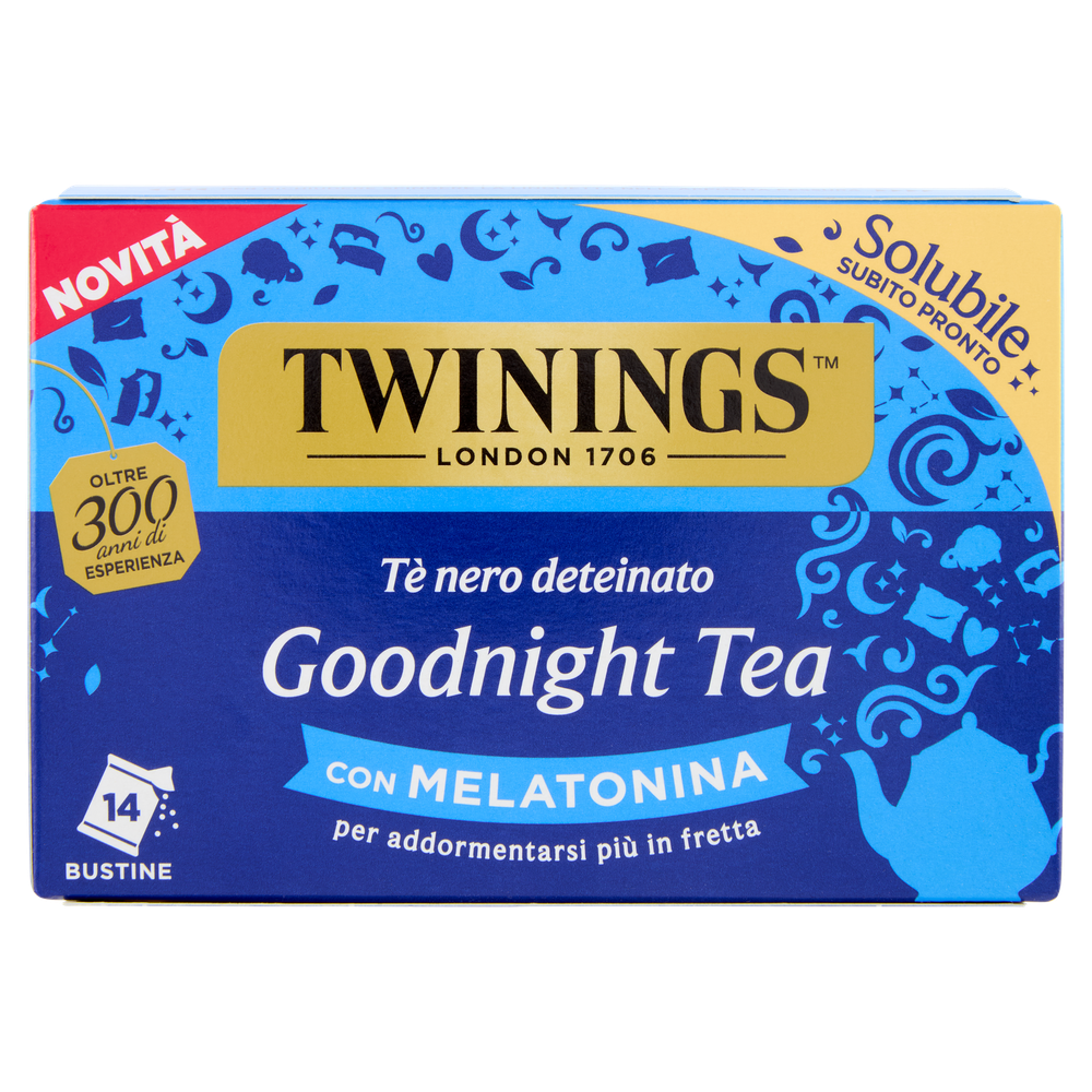 14 Bustine Te' Nero Solubile Deteinato Goodnight Twinings - Foto 1