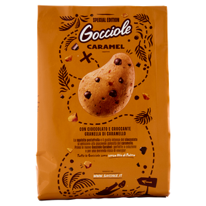 Biscotti Gocciole Caramel Con Cioccolato E Caramello Pavesi - Foto 3