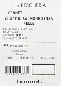 Cuore Di Salmone Senza Pelle Tagli Pregiati Selezione Del Pescatore - Foto 2