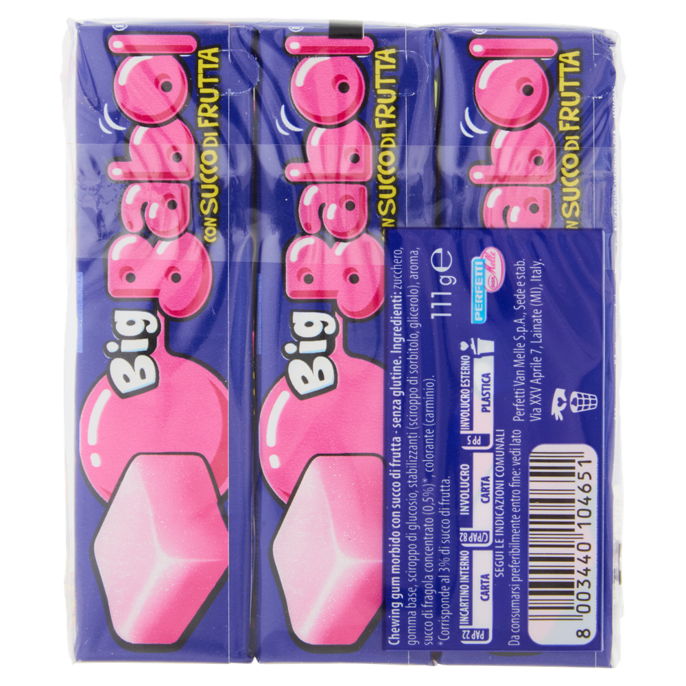 Big Babol Aroma Tutti Frutti 3x37g - Foto 3