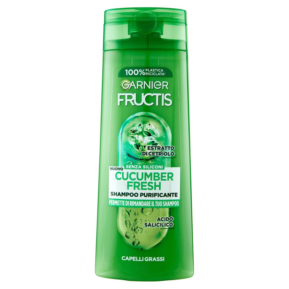 Shampoo Fructis Cetriolo Per Capelli Grassi Garnier - Foto 1