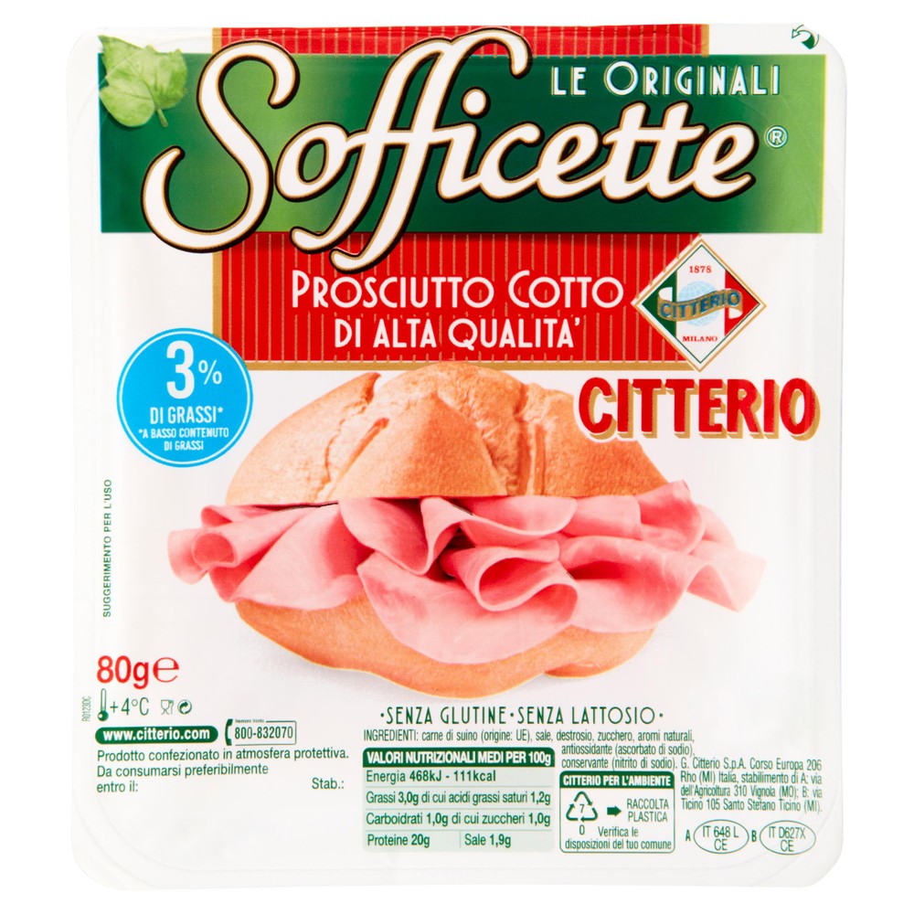 Sofficette Prosciutto Cotto Citterio - Foto 1