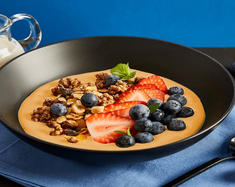 Dessert proteico al caramello salato con cameo High Protein