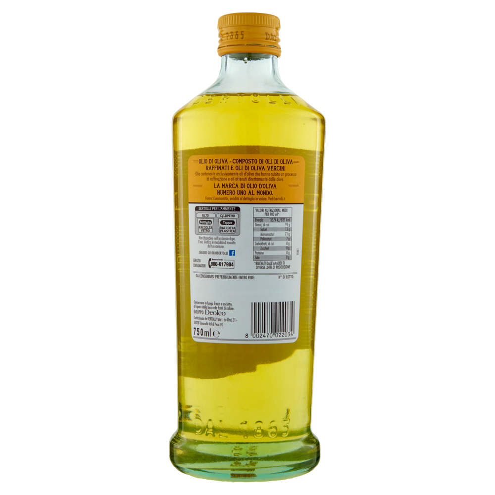Olio Di Oliva Classico Da Oli Raffinati E Vergini Bertolli - Foto 3