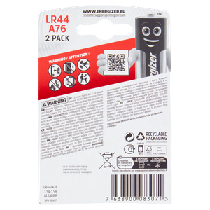 2 Pile Lr44/A76 Alkaline Energizer - Foto 3