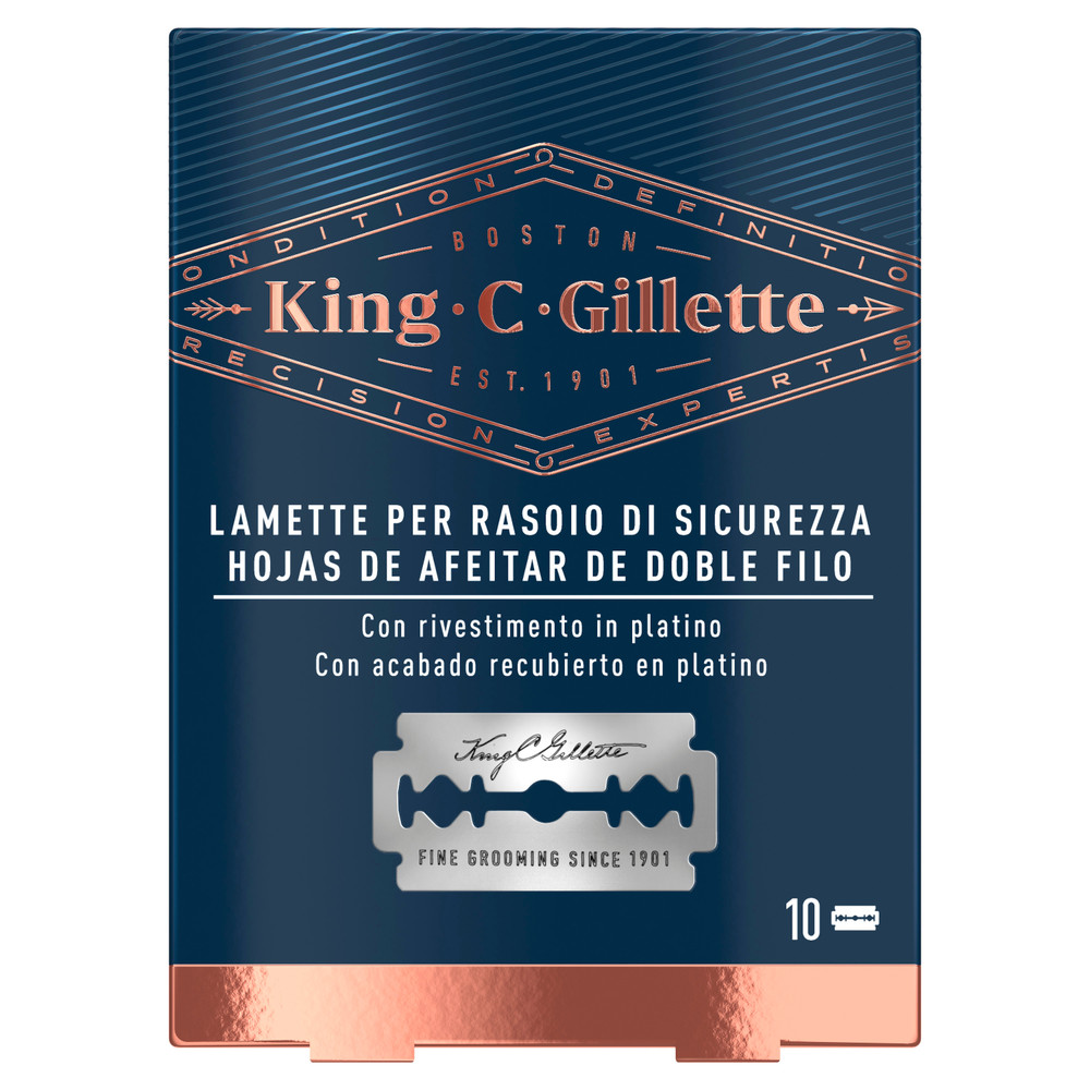 Lamette Di Ricambio Per Rasoio Di Sicurezza King C. Gillette - Foto 1