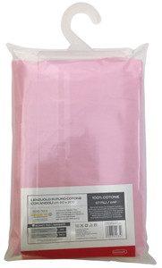 Lenzuolo Con Angoli Tinta Unita 1 Piazza Cm 90x200 Rosa Casa - Foto 2