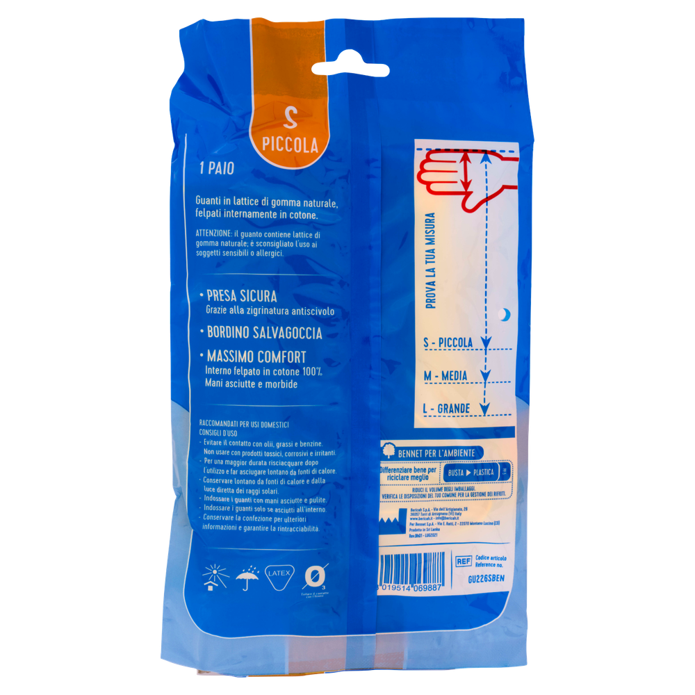 Guanti Felpati In Lattice Naturale Bennet - Foto 3