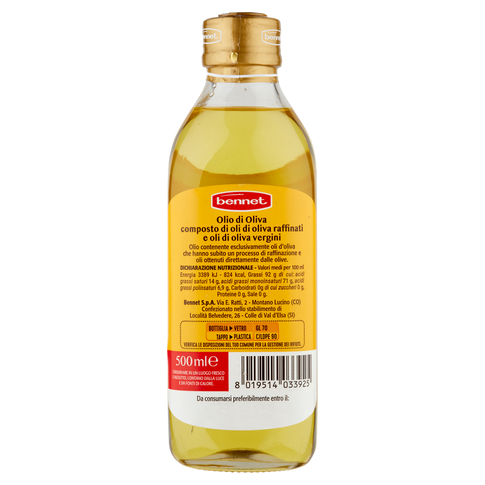 Olio Di Oliva Con Oli Di Oliva Raffinati E Vergini Bennet - Foto 3