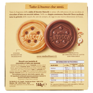 Biscotti Baiocchi Choco Con Cioccolato E Nocciole Mulino Bianco - Foto 3