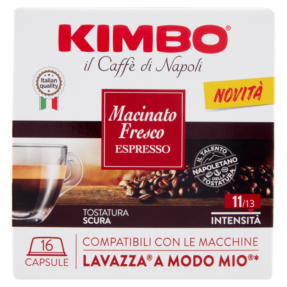 Caffè Espresso Macinato Fresco Capsule Per Lavazza 16pz Kimbo - Foto 1