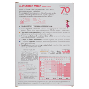 Calze Autoreggenti Donna Tg 2 Nero 70 Denari Manon - Foto 3